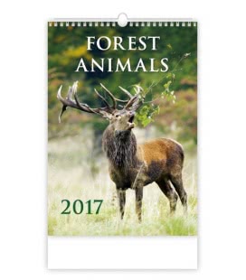 Nástěnný kalendář Forest Animals 2017