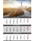 Nástěnný kalendář Pobřeží - 3měsíční/Pobrežie -3mesačné 2017