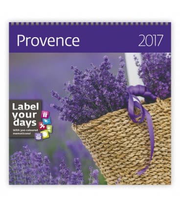 Nástěnný kalendář Provence 2017