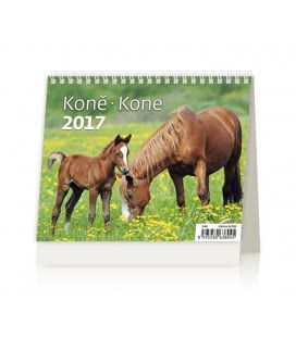 Tischkalender MiniMax Koně/Kone 2017