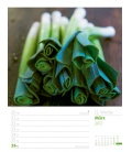 Nástěnný kalendář Zelená kuchyně - týdenní plánovač / Green Kitchen 2017 - Wochenplaner