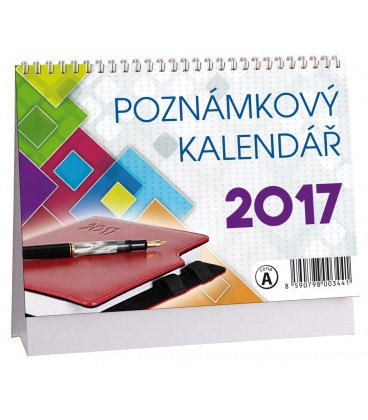 Table calendar Poznámkový MIKRO 2017