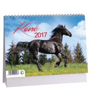Stolní kalendář Koně 2017