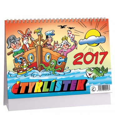 Stolní kalendář Čtyřlístek 2017