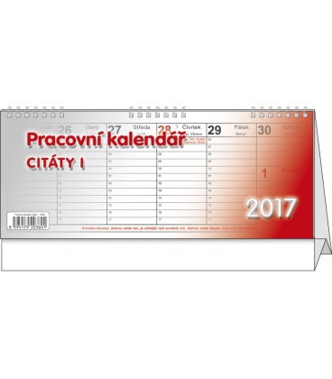 Table calendar - Citáty I. 2017