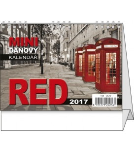 Stolní kalendář - Red - mini daňový 2017