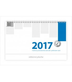Stolní kalendář Podnikatelský modrý 2017