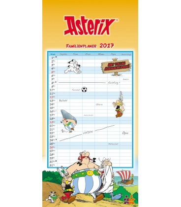 Nástěnný kalendář Rodinný plánovač Asterix und Obelix /  FamilienAsterix und Obelix 2017