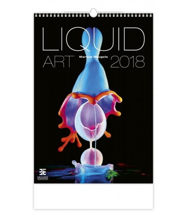 Nástěnný kalendář Liquid Art 2018