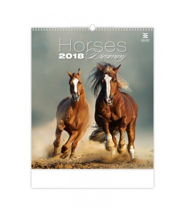 Nástěnný kalendář Horses Dreaming 2018