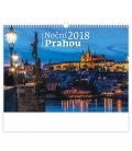 Wandkalender Night Prague 2018