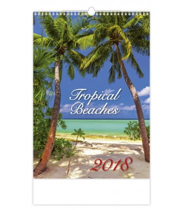 Wall calendar Tropical Beaches 2018