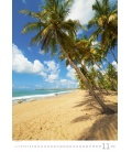Nástěnný kalendář Tropical Beaches 2018