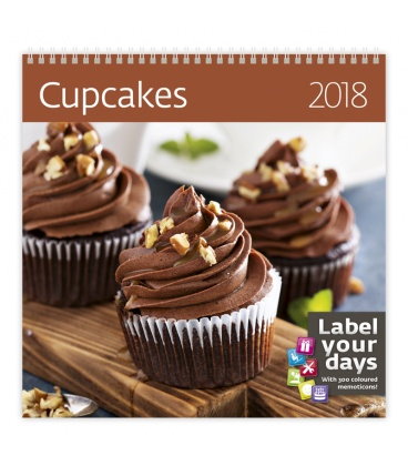 Wall calendar Cupcakes 2018