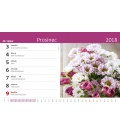 Stolní kalendář Květiny 2018