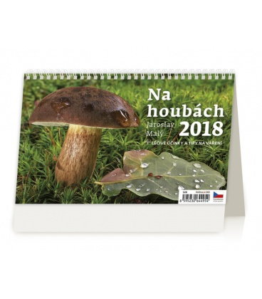Stolní kalendář Na houbách 2018