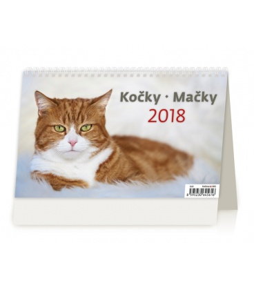 Tischkalender Kočky/Mačky 2018