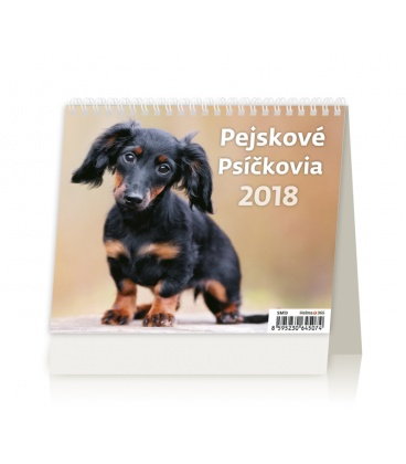 Stolní kalendář MiniMax Pejskové/Psíčkovia 2018
