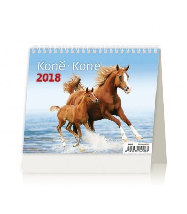 Table calendar MiniMax Koně/Kone 2018
