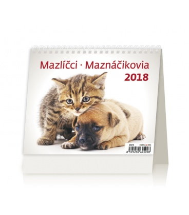 Stolní kalendář MiniMax Mazlíčci/Maznáčikovia 2018