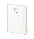 Daily diary A5 My White with a rubber band 2018