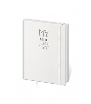 Weekly Diary B6 - My White with a rubber band 2018