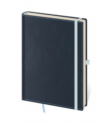 Notepad - Zápisník Double Blue - lined M 2018