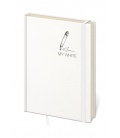 Notepad - Zápisník My White - dotted S 2018