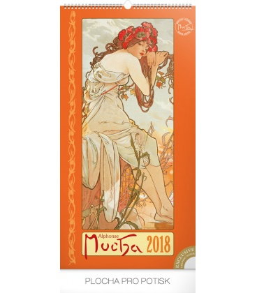 Nástěnný kalendář Alfons Mucha 2018