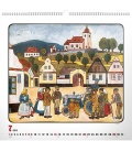 Nástěnný kalendář Josef Lada – Náves 2018