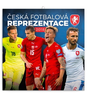 Nástěnný kalendář Česká fotbalová reprezentace 2018