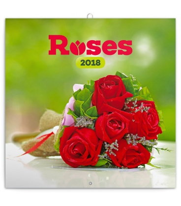 Wall calendar Roses - scented 2018