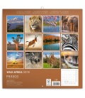 Nástěnný kalendář Divoká Afrika 2018