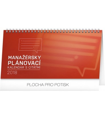 Stolní kalendář Manažérsky s citátmi SK 2018