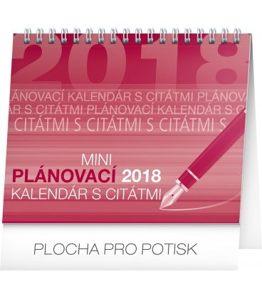 Stolní kalendář Plánovací s citátmi SK 2018