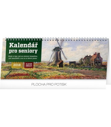 Stolní kalendář Kalendář pro seniory – Slavné obrazy 2018