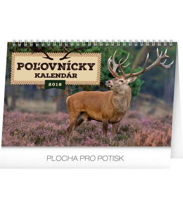 Stolní kalendář Poľovnícky kalendár SK 2018
