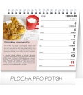 Stolní kalendář Slovenská kuchyňa SK 2018