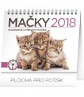 Stolní kalendář Mačky – s menami mačiek SK 2018