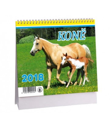 Tischkalender Koně MINI 2018