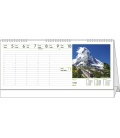 Stolní kalendář Pracovní daňový kalendář - evropské hory 2018