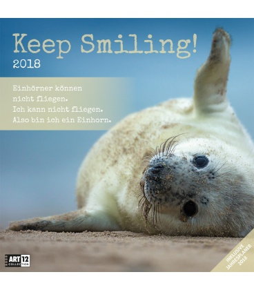 Nástěnný kalendář Vždy s úsměvěm / Keep Smiling 30x30 2018