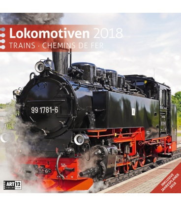 Wall calendar  Lokomotiven 30x30 2018