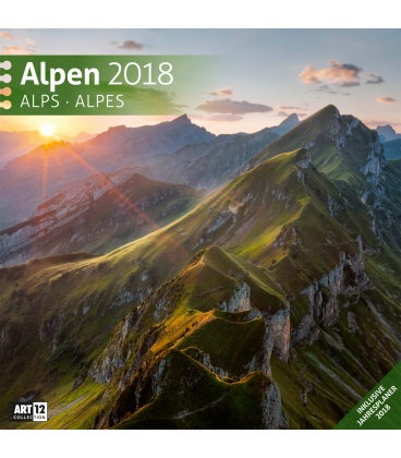 Nástěnný kalendář Alpy / Alpen 30x30 2018
