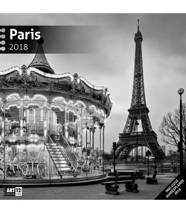 Nástěnný kalendář Paříž / Paris 30x30 2018