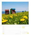 Nástěnný kalendář Pobřeží - týdenní plánovač /Am Meer 2018 - Wochenplaner