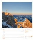 Nástěnný kalendář Alpy - týdenní plánovač / Alpenwelt 2018 - Wochenplaner