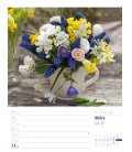 Nástěnný kalendář Květinové dekorace - týdenní plánovač / Blumendeko 2018 - Wochenplaner