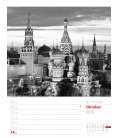 Nástěnný kalendář Evropská města - týdenní plánovač /  CityTrip Europa 2018 - Wochenplaner
