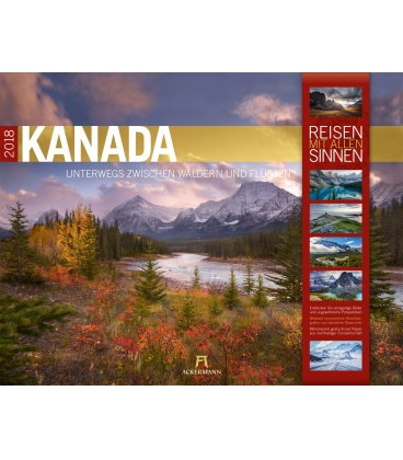 Nástěnný kalendář Kanada 2018